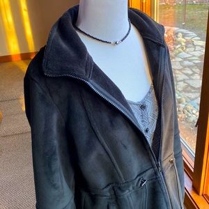 Kristen Blake Plush Teddy Jacket~ Black Coat ~Small ~ EUC!